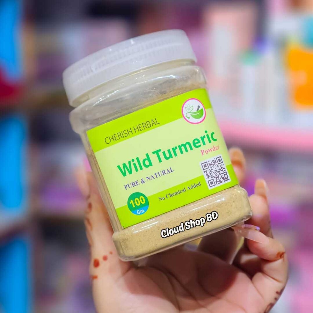 CHERISH HERBAL Wild Turmeric Powder কস্তূরী হলুদ গুড়া (100 gm)