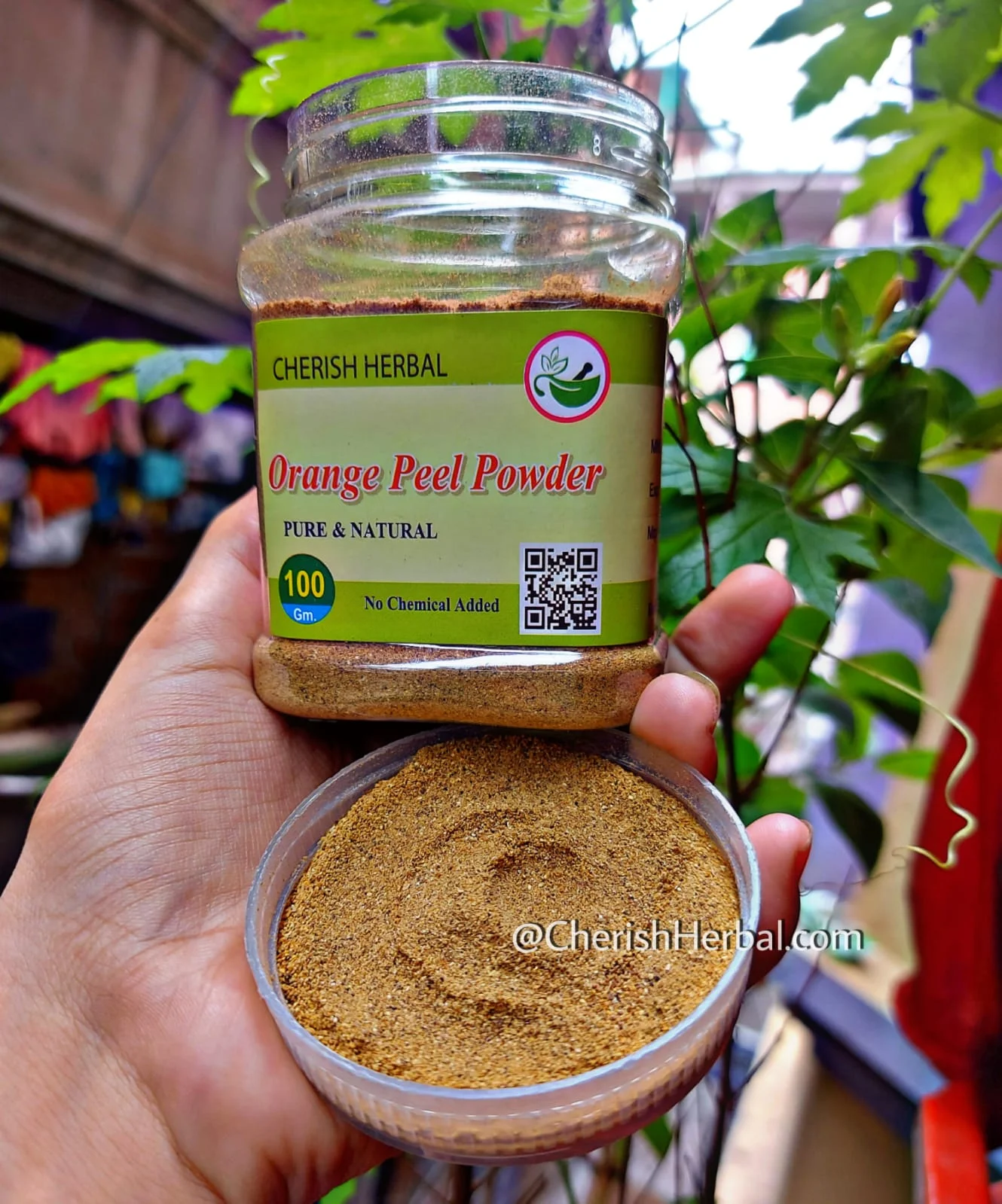 CHERISH HERBAL Orange peel Powder কমলার খোসা গুড়া 100gm
